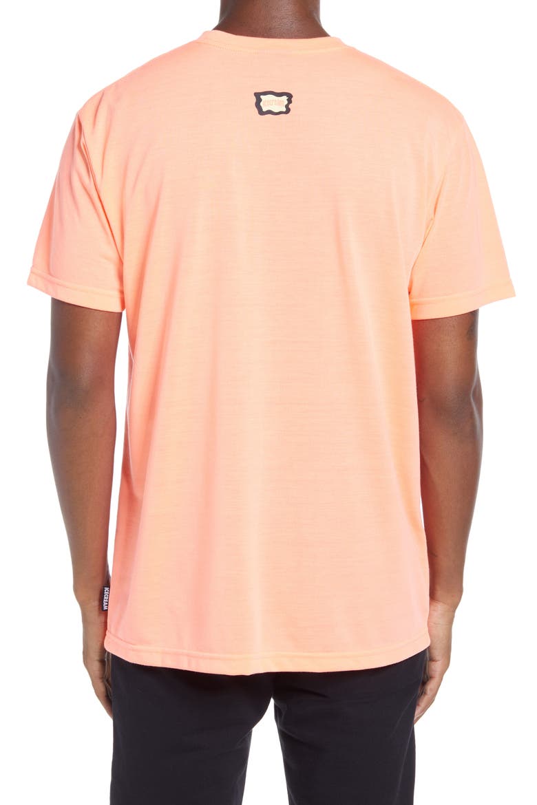 Ice Cream Airbrush Men's Graphic Tee, Alternate, color, NEON CORAL