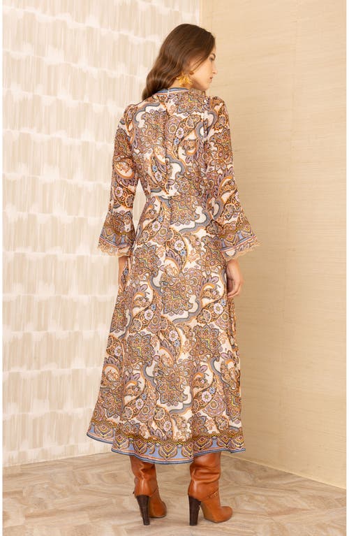 Hale Bob Artemis Organza Maxi Dress In Multi