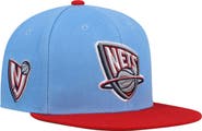 Mitchell & Ness Men's Mitchell & Ness Light Blue/Red New Jersey Nets Hardwood Classics Snapback Hat