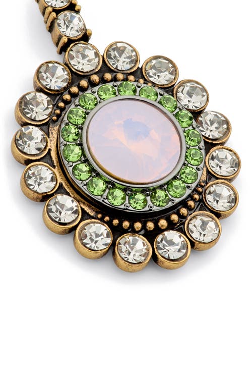 Kurt Geiger London Octavia Statement Drop Earrings In Green