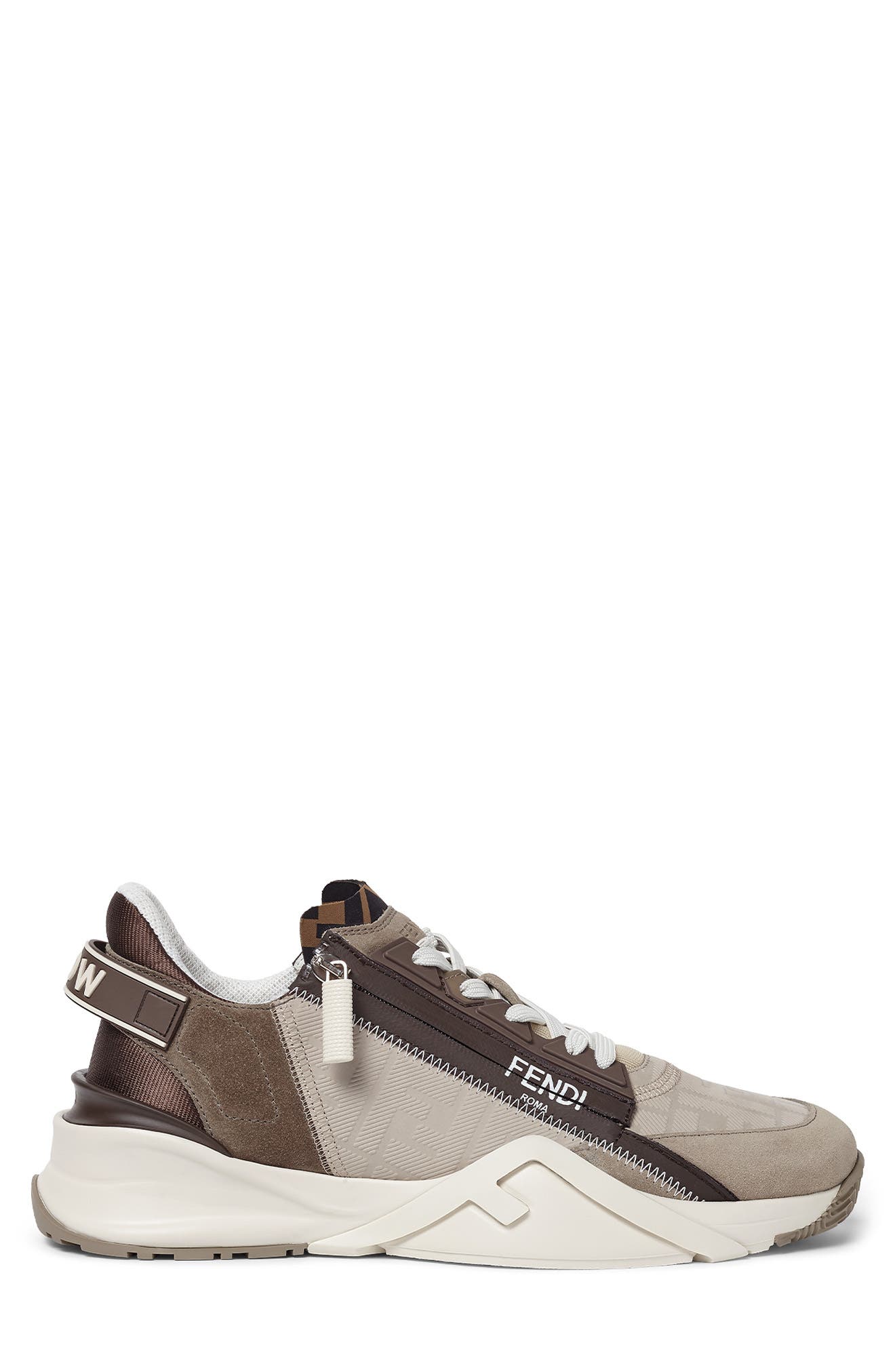 Fendi Flow Sneaker, Alternate, color, Beige/ Light Khaki