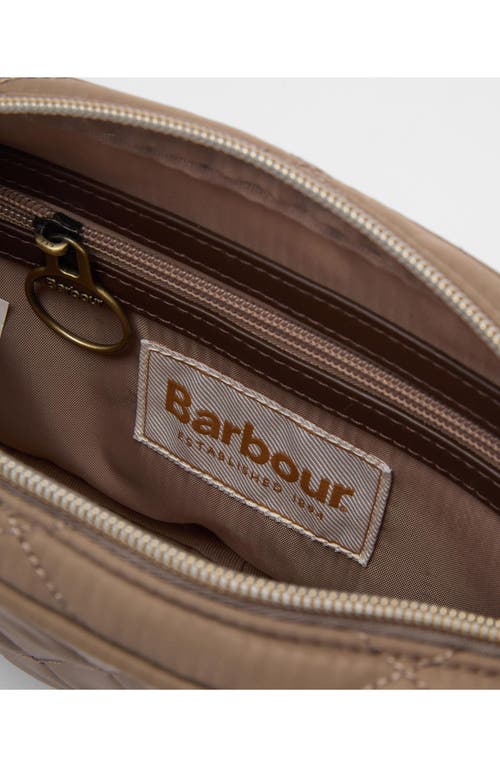 Barbour Quilted Nylon Crossbody Bag In Neutral
