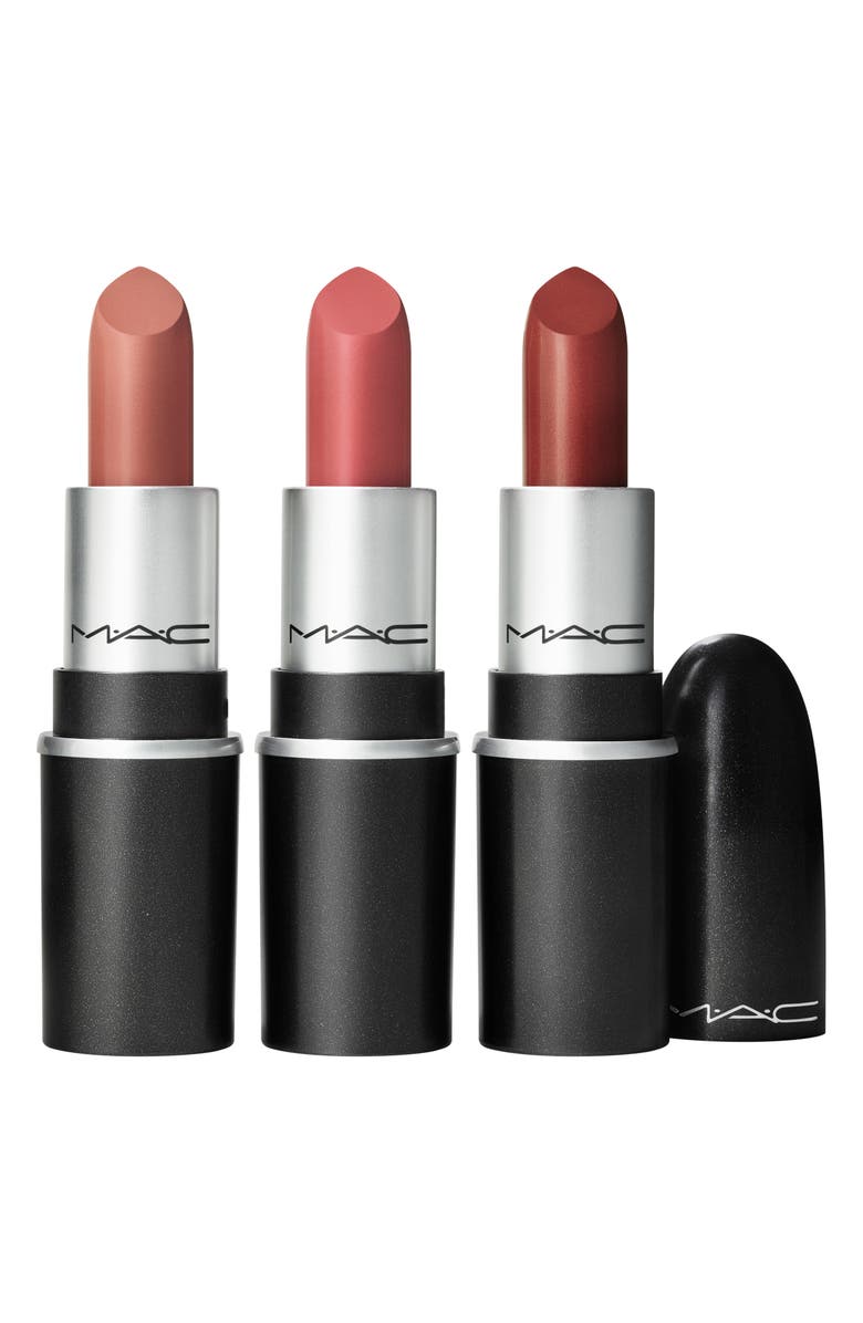 MAC Cosmetics Best Kept Kiss Mini Lipstick Trio, Main, color,