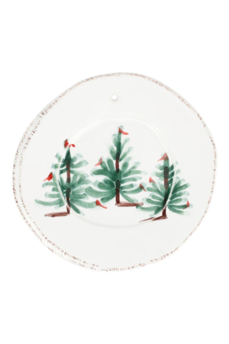 Lastra Holiday Round Ornament, Main, color, GREEN