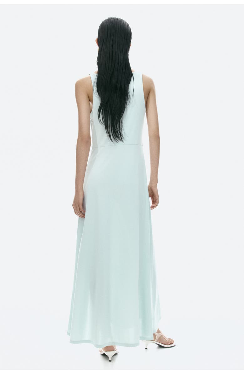 H&M Asymmetric Cowl-neck Dress, Alternate, color, Light Turquoise