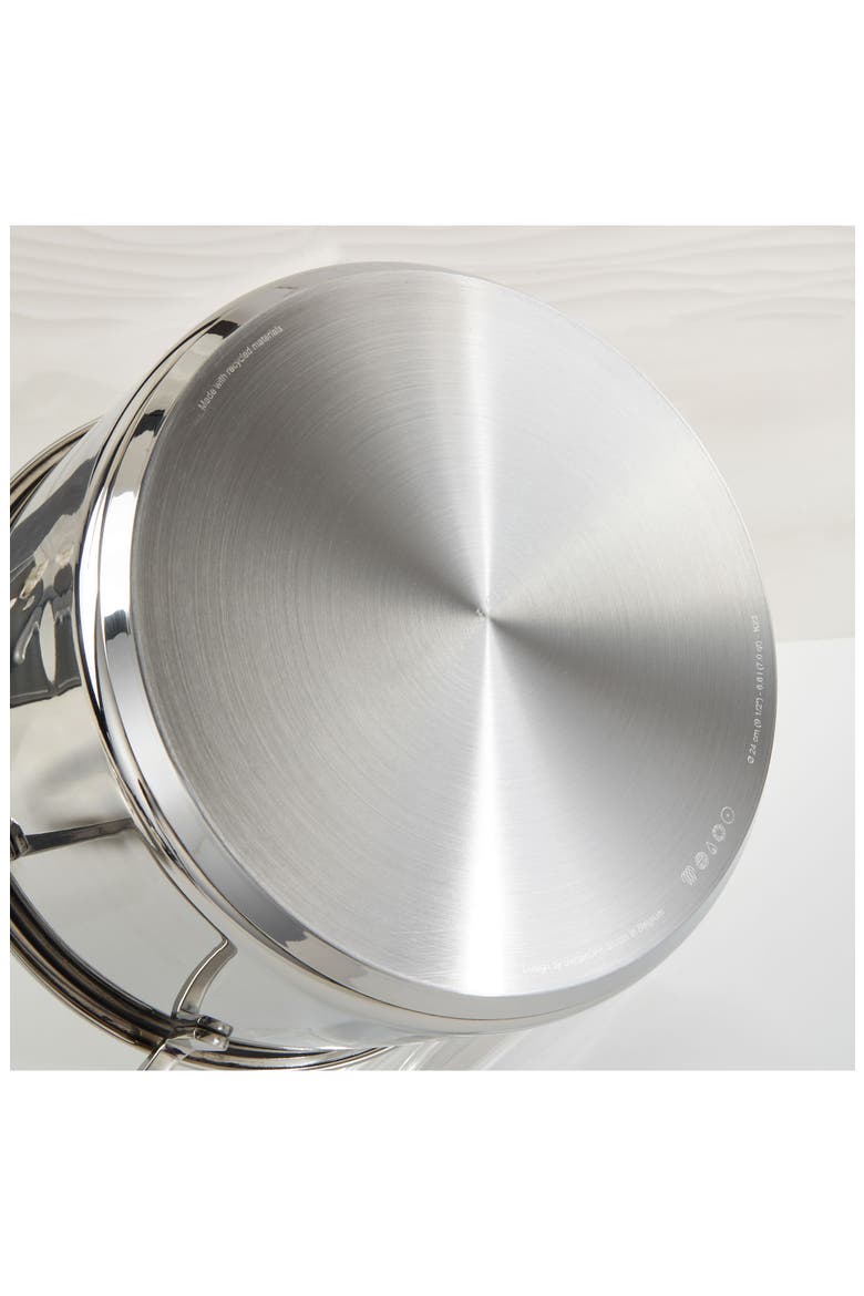 DiNA Helix 3.2-Quart Stockpot, Alternate, color, SILVER