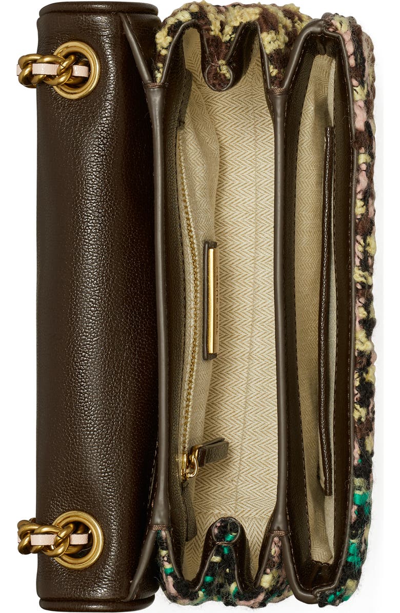 Tory Burch Small Fleming Tweed Wool Blend Convertible Shoulder Bag, Alternate, color,