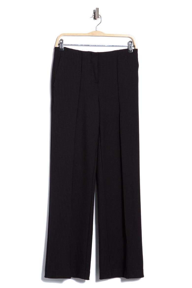 Pleat Front Wide Leg Pants, Main, color, BLACK CAMEL