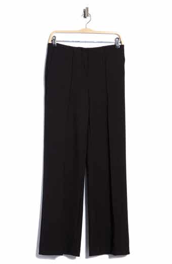 Pleat Front Wide Leg Pants
