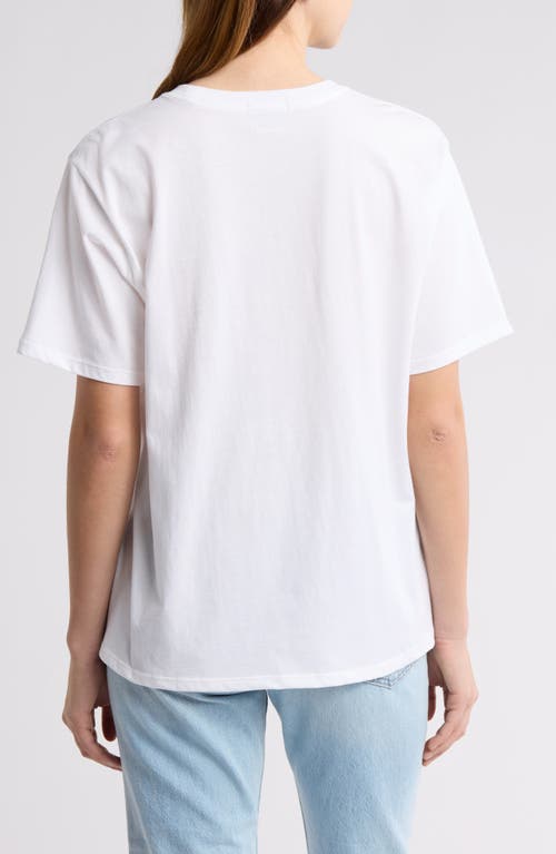 Florence By Mills Boyfriend Graphic T-shirt In Bright White Rose