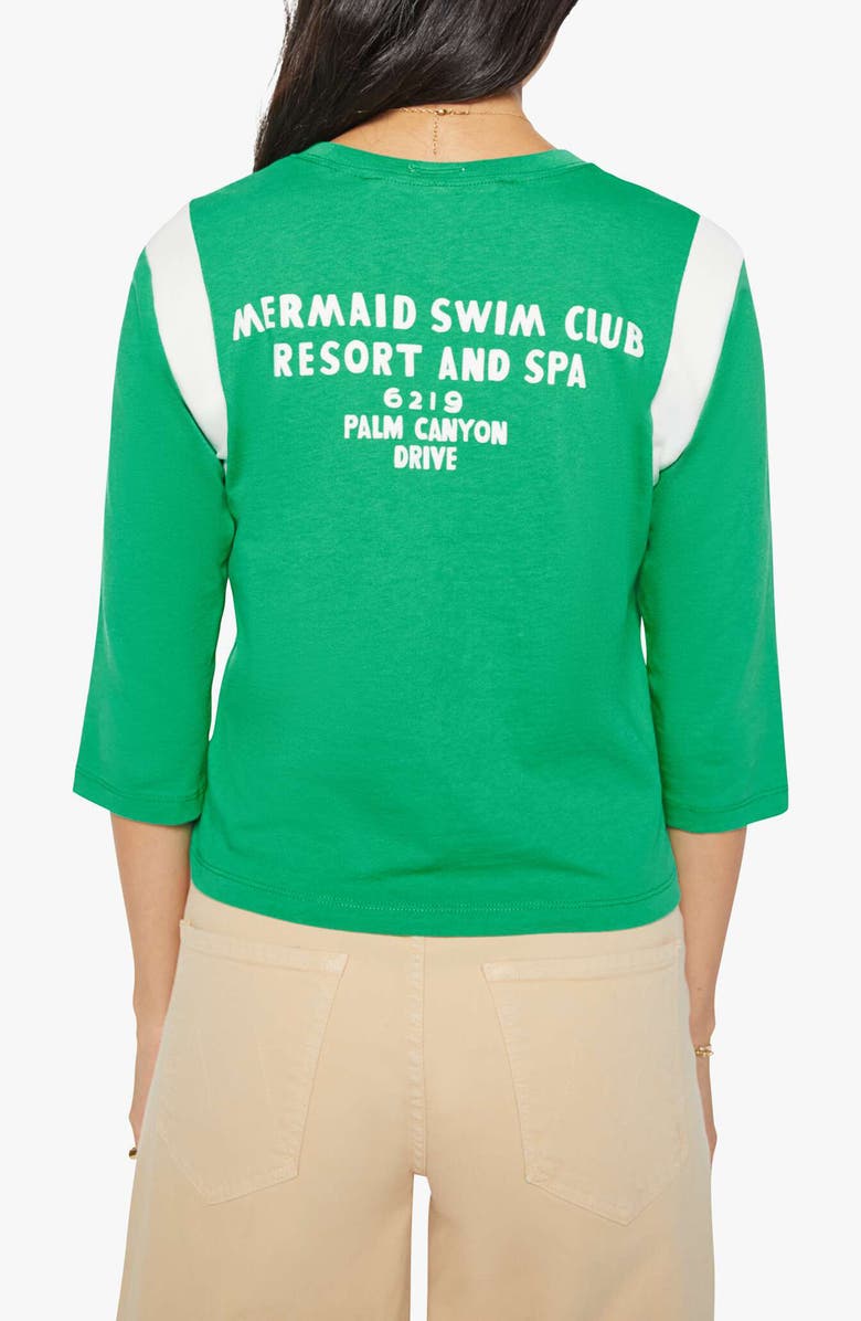 MOTHER The Better Half Graphic Cotton T-Shirt, Alternate, color, Mermaid Swim Club