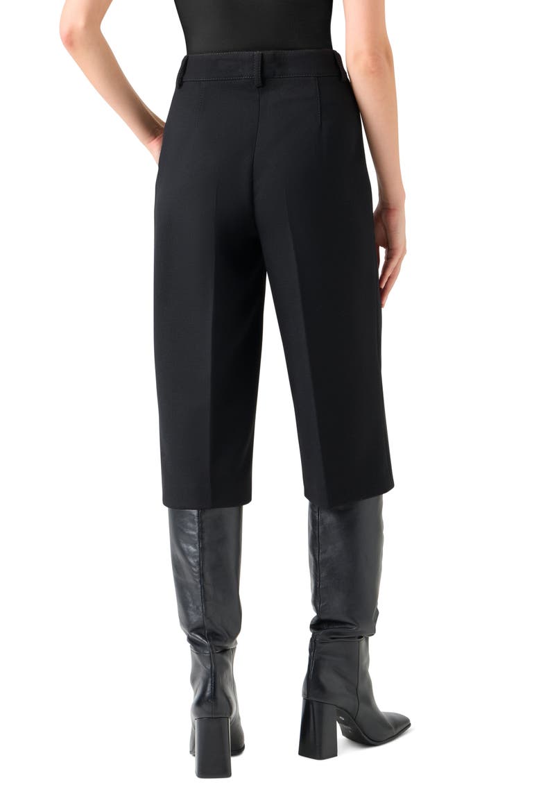 Virgin Wool Bermuda Shorts, Alternate, color, BLACK