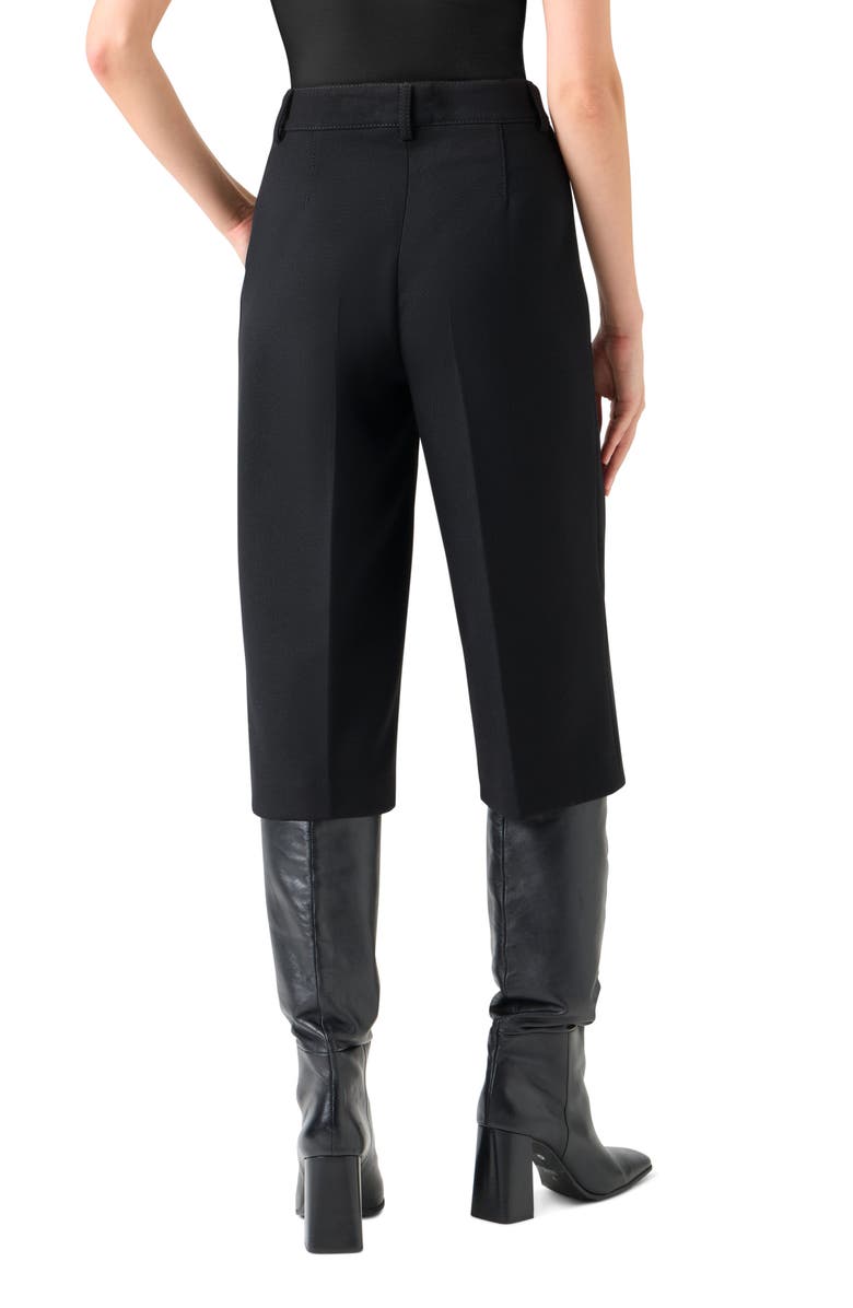 Akris punto Virgin Wool Bermuda Shorts, Alternate, color, Black