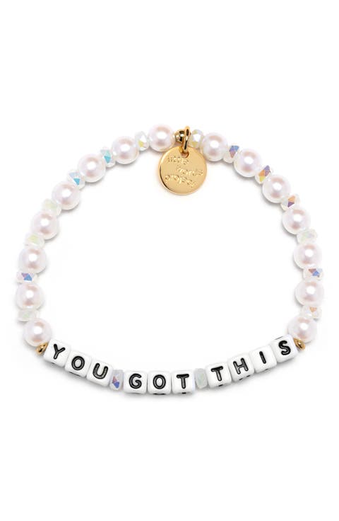 You Got This Beaded Stretch Bracelet