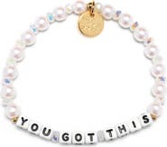 Little Words Project You Got This Beaded Stretch Bracelet