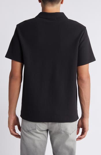 COOTIE PRODUCTIONS/Jacquard Sleeve S/S Polo（Black