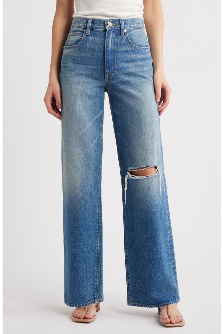 Grace High Waist Wide Leg Jeans, Main, color, HEAVY HITTER