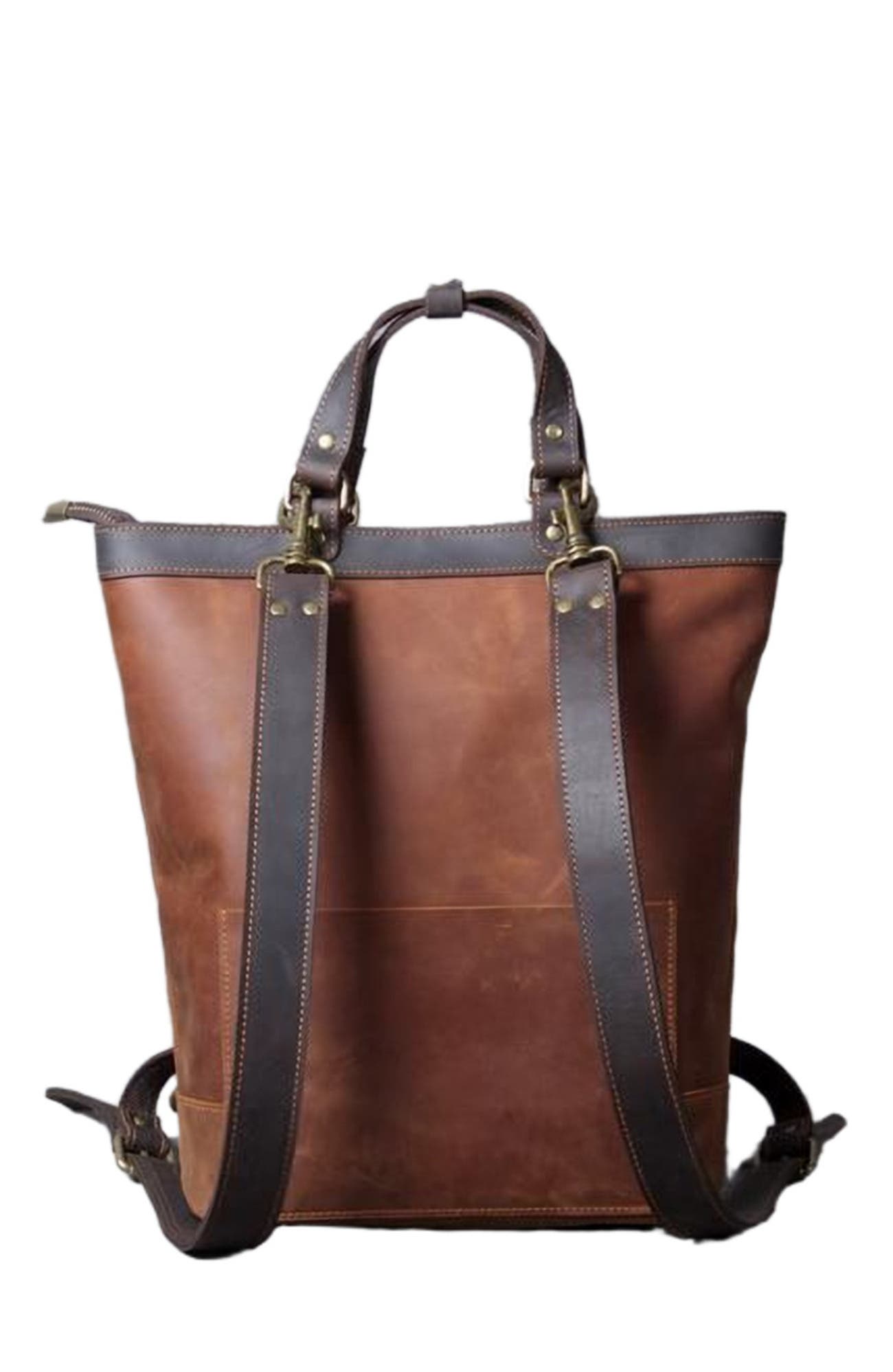 STEEL HORSE LEATHER The Icarus | Handmade Vintage Leather Backpack, Alternate, color, Brown