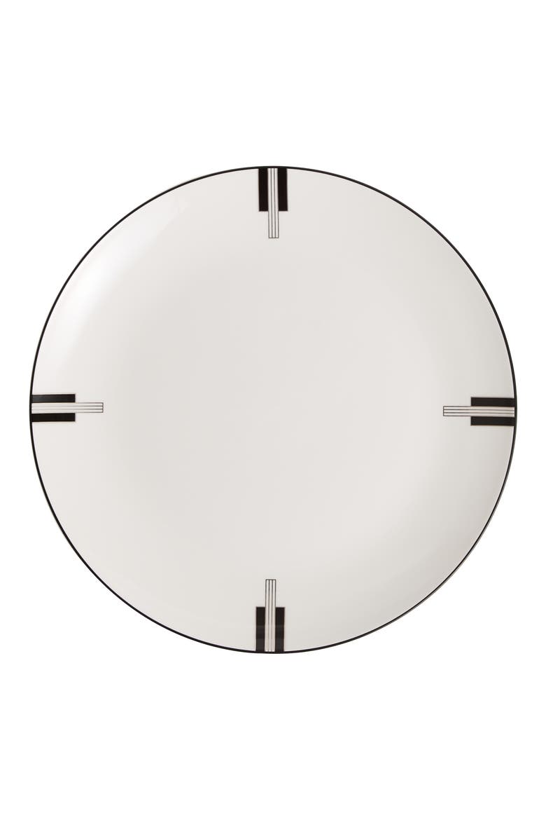 x Vera Wang Luxe Graphite Bone China Plate, Main, color, NO COLOR