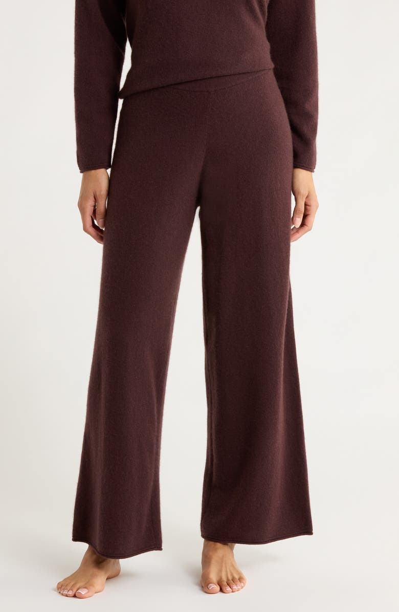 Nordstrom Cashmere Lounge Pants, Main, color, Brown Heather