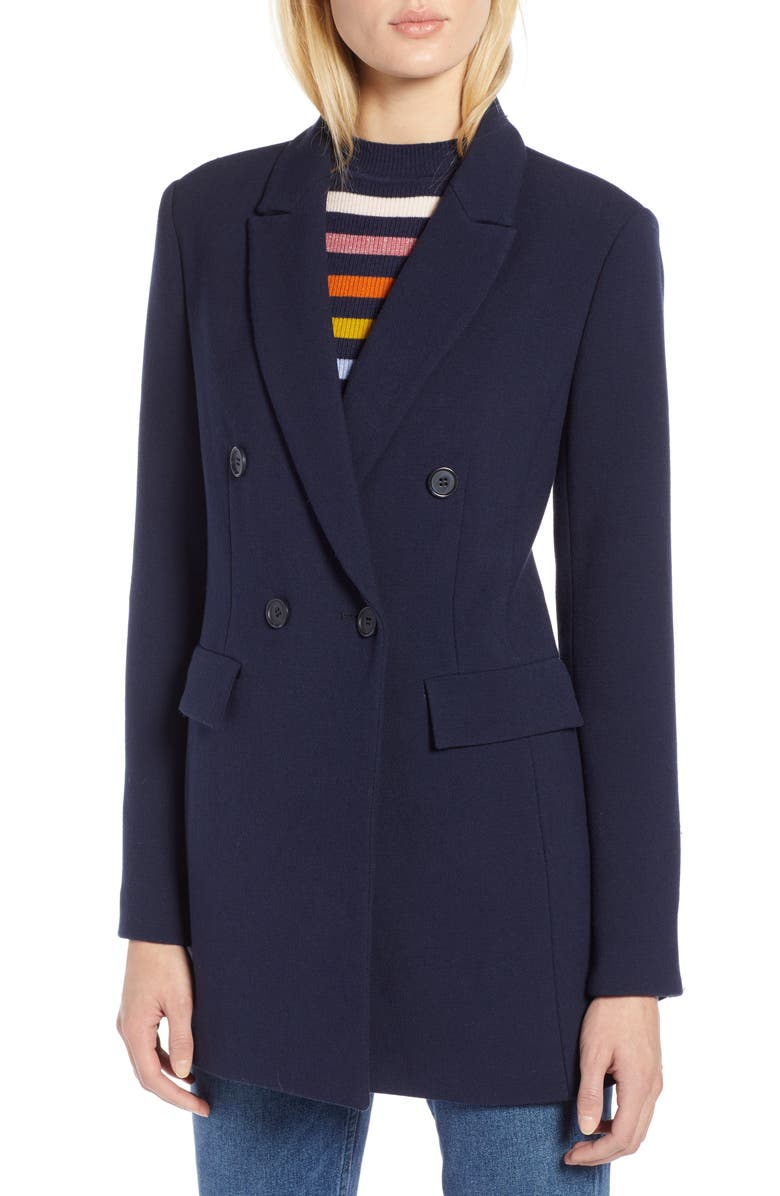 Halogen<sup>®</sup> x Atlantic-Pacific Menswear Double Breasted Blazer, Alternate, color,