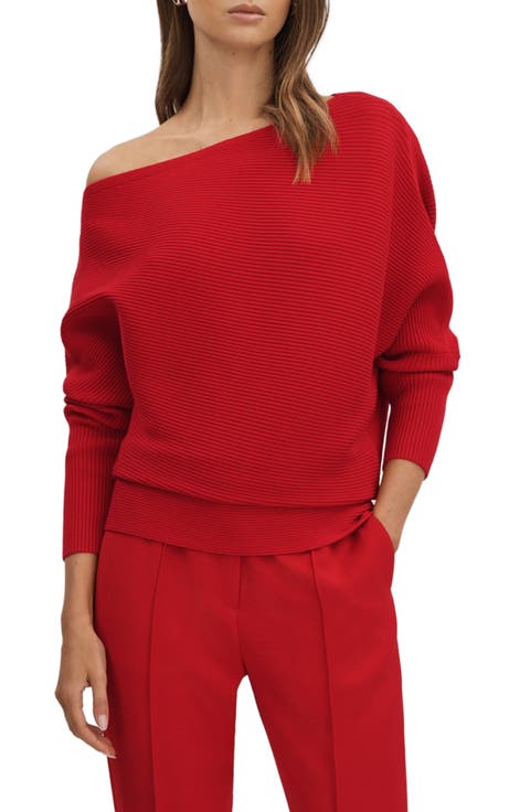 Lorna Ottoman Rib Off the Shoulder Top