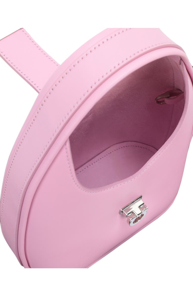 FERRAGAMO Gancio Leather Shoulder Bag, Alternate, color,