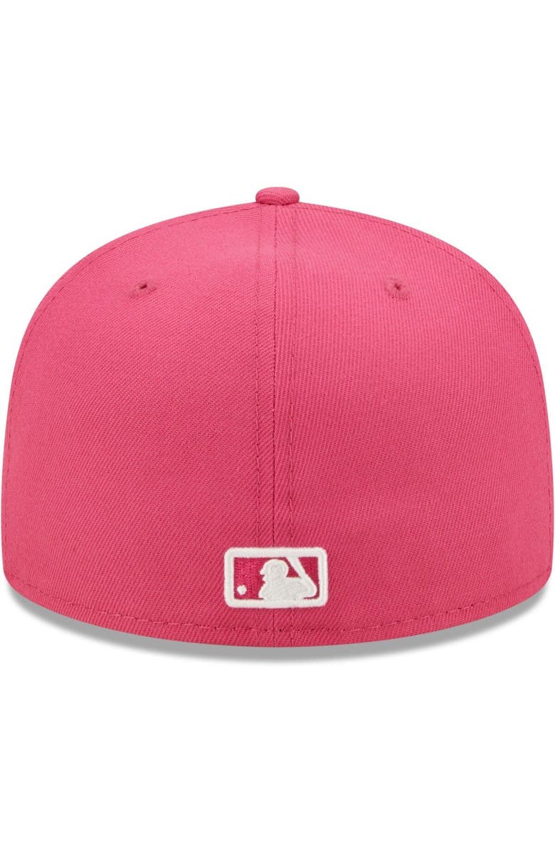New Era Men's New Era Beetroot Pittsburgh Pirates Logo 59FIFTY Fitted Hat, Alternate, color, 