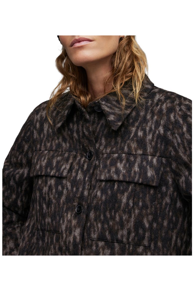 Jessa Leppo Abstract Leopard Print Jacket, Alternate, color, BROWN