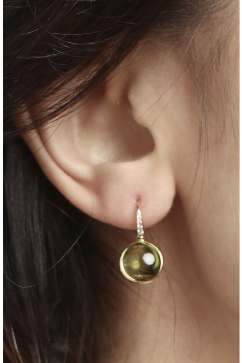 Peridot Earrings, Alternate, color, Peridot