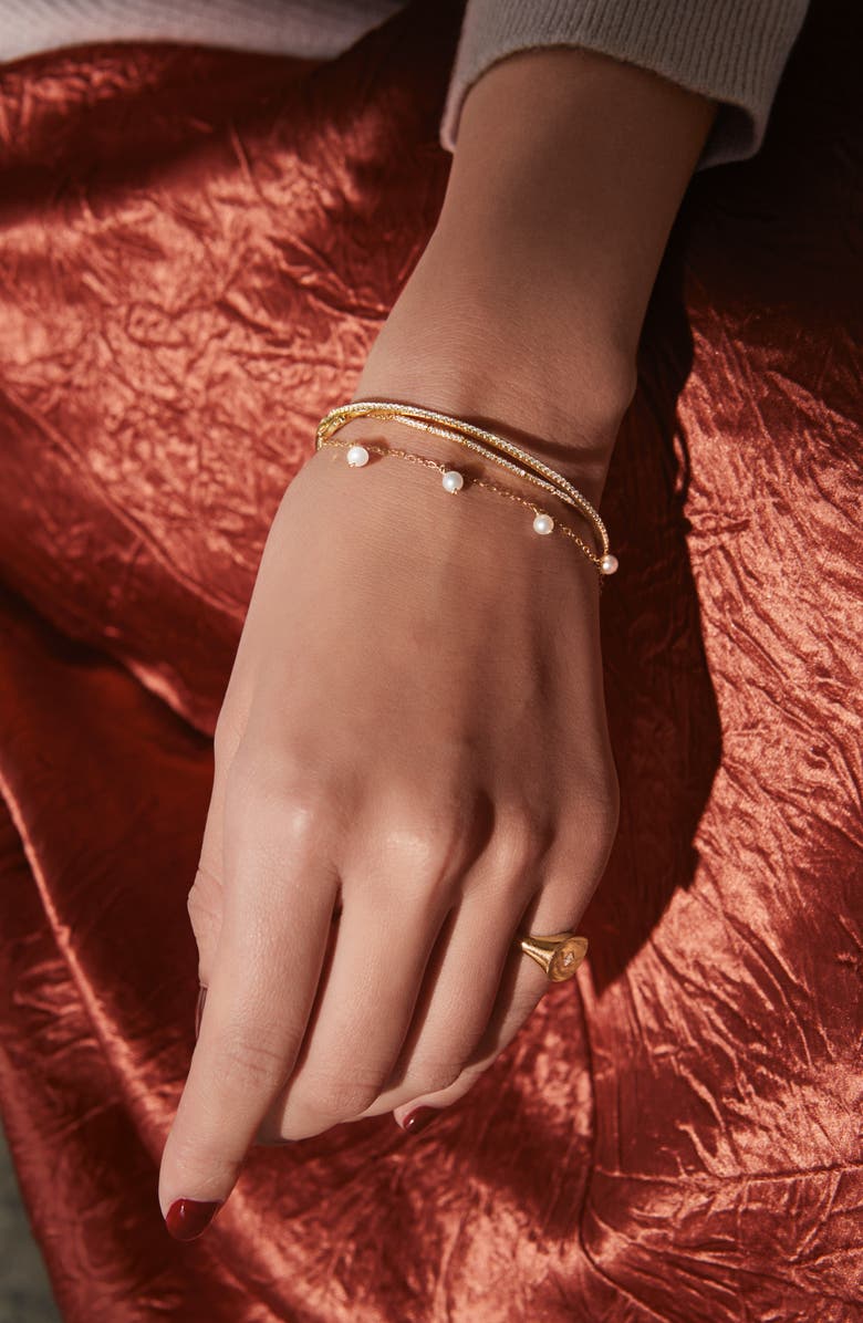 Bony Levy Skinny Stackable Diamond Bangle, Alternate, color, 18K White Gold