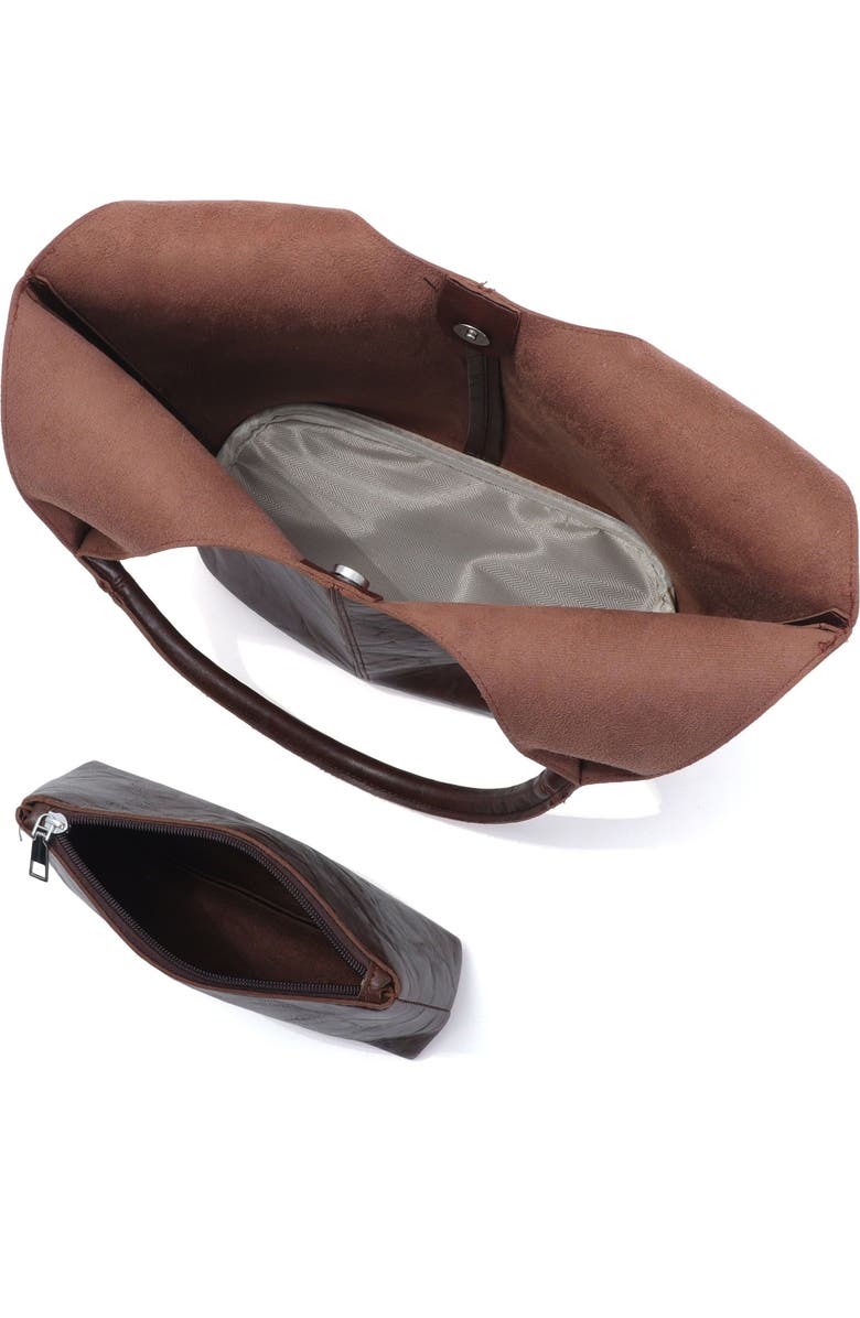 Adornia Top Handle Hobo Bag, Alternate, color, Brown