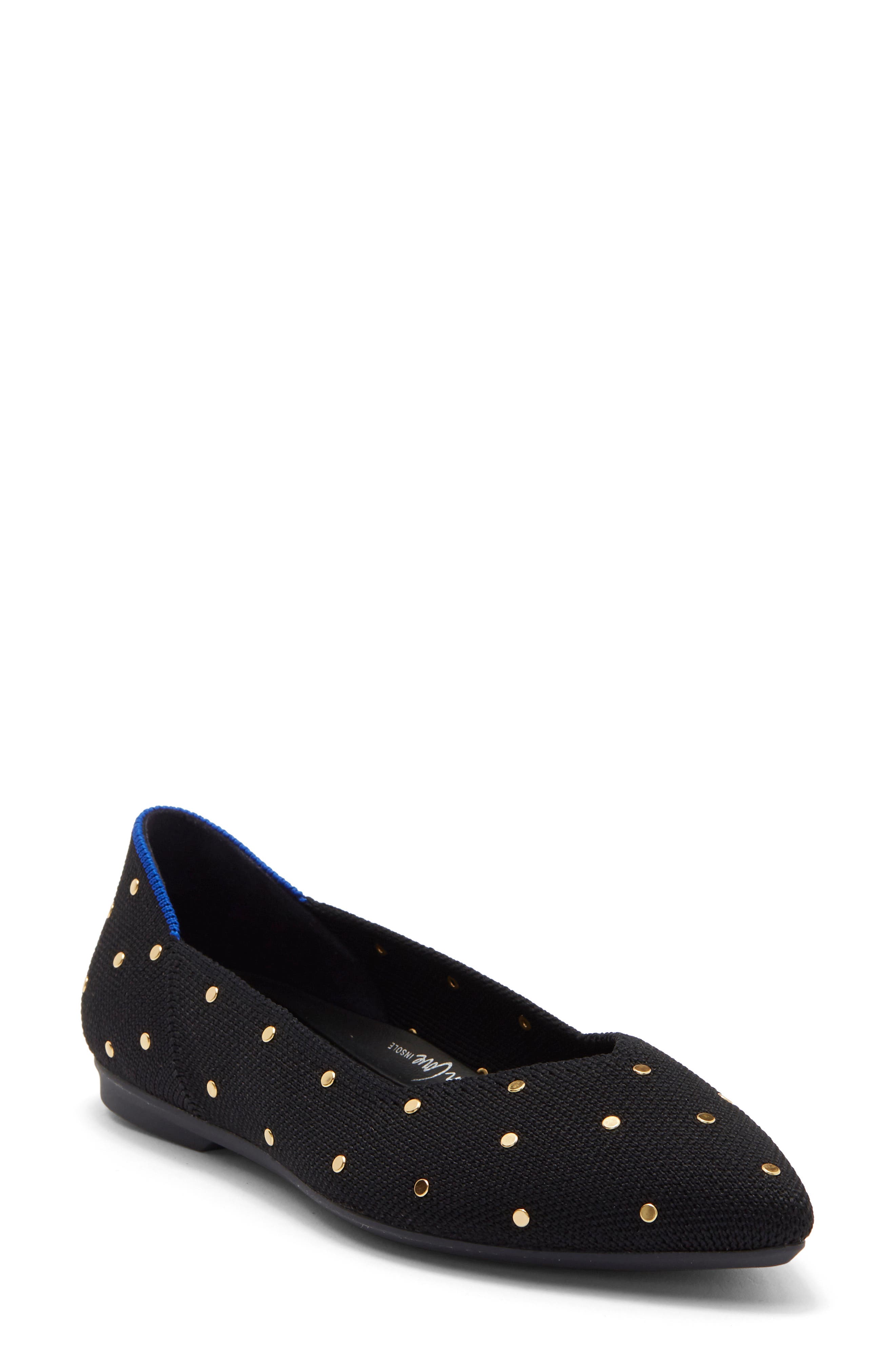 The Point II Flat, Main, color, STUDDED BLACK