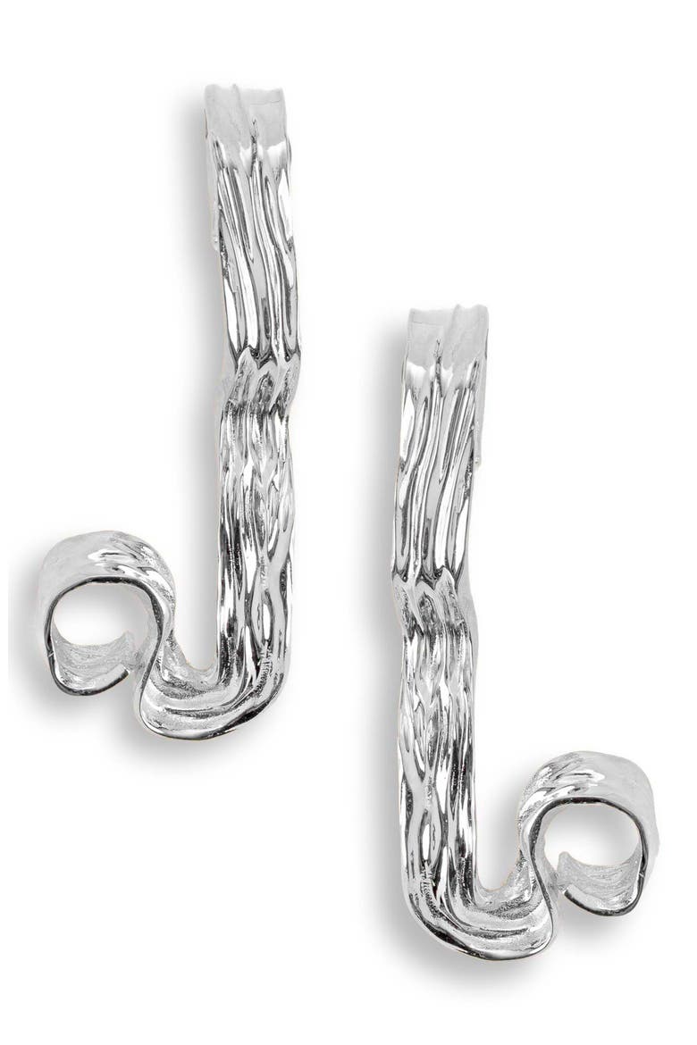 Naisa Drop Earrings, Main, color, SILVER