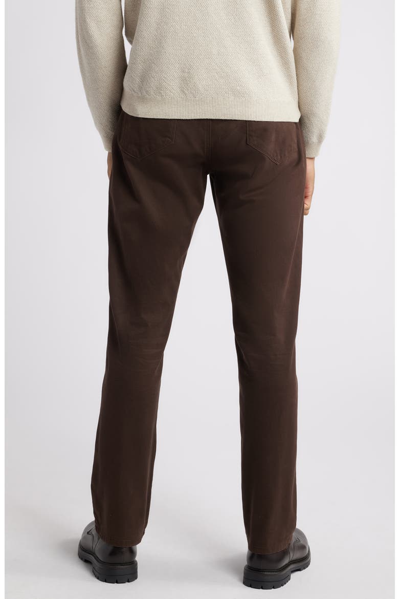 Straight Leg Stretch Pima Cotton Pants, Alternate, color, BROWN