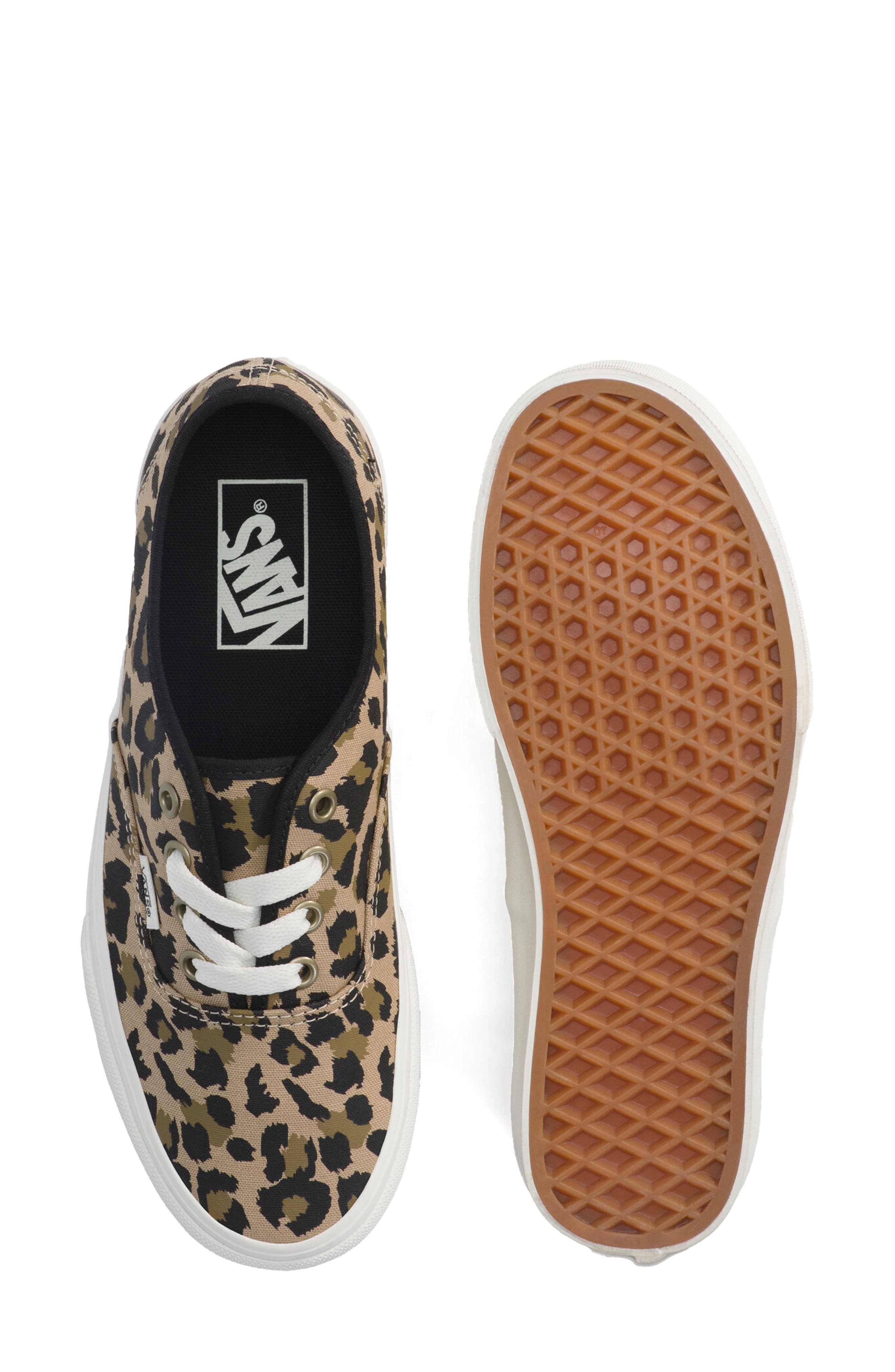 Authentic Sneaker, Alternate, color, LEOPARD BLACK/INCENSE