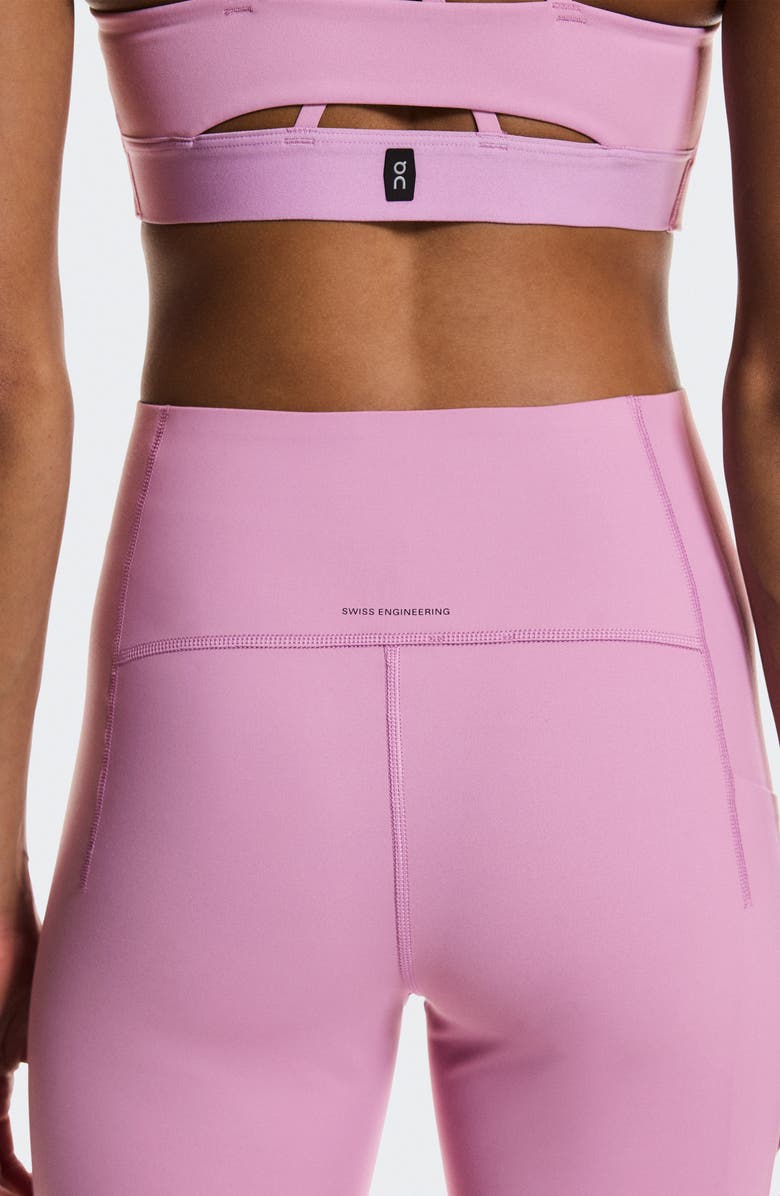 On Studio High Waist Flared Leggings, Alternate, color, Sakura