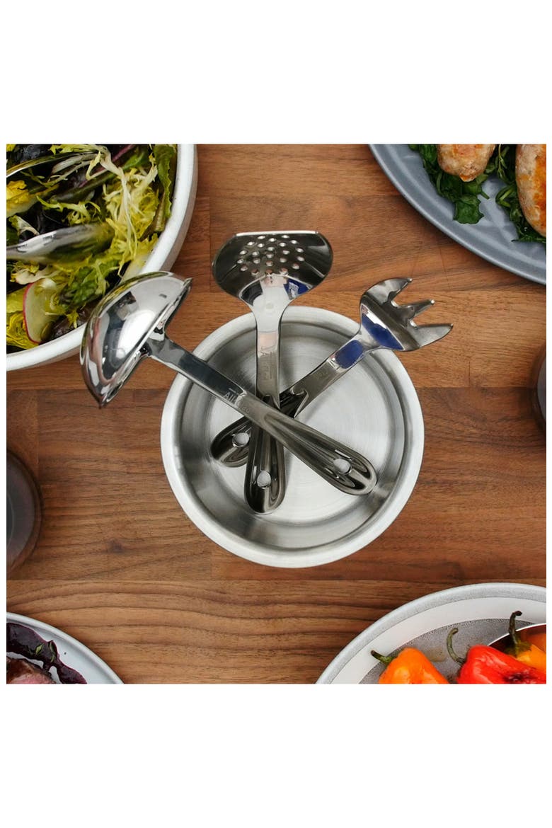 Cook & Serve 6-Piece Kitchen Tool Set, Alternate, color, SILVER