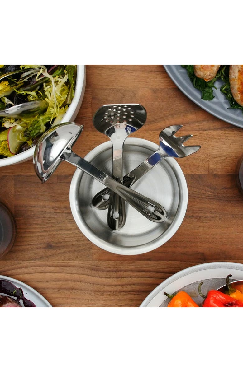 All-Clad Cook & Serve 6-Piece Kitchen Tool Set, Alternate, color, Silver