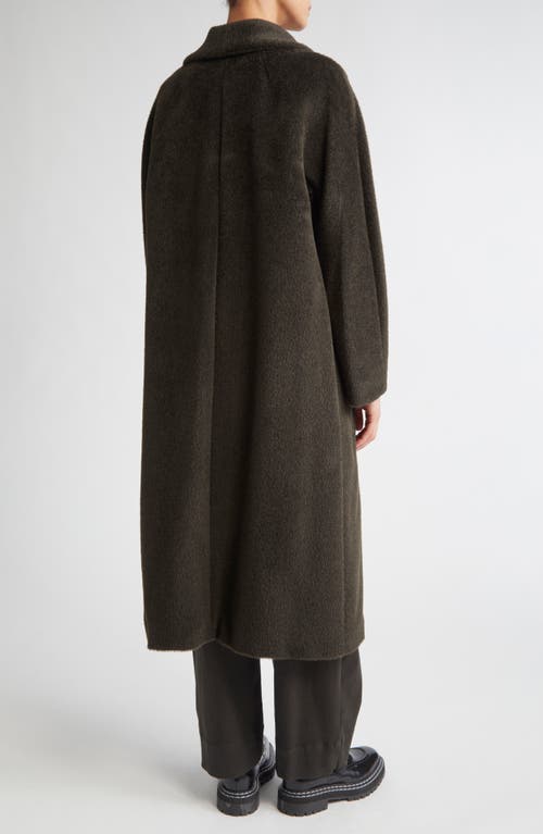 Max Mara Rosanna Longline Peacoat In Green