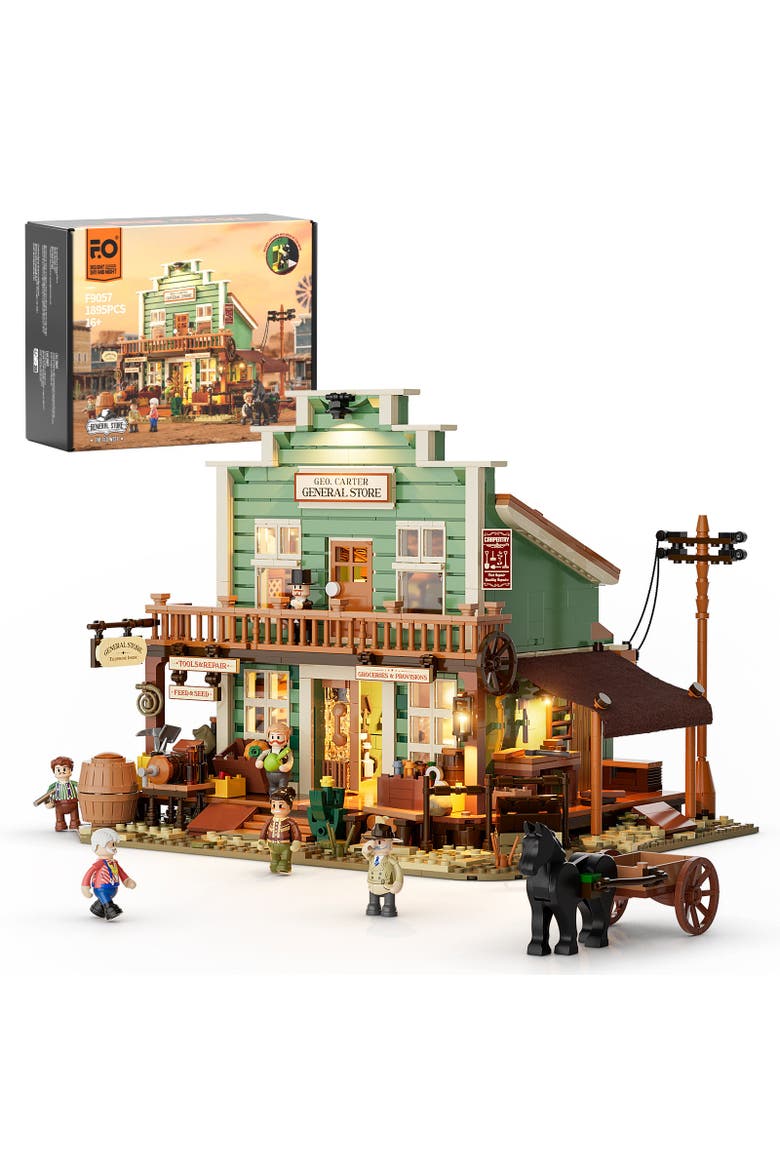 Vintage Wild West General Store Lighting Building Set Model OW1895G, Main, color, Multicolor