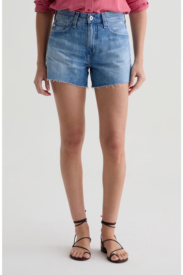 Halle Cutoff Denim Shorts, Main, color, 17 YEARS DIVERGENT