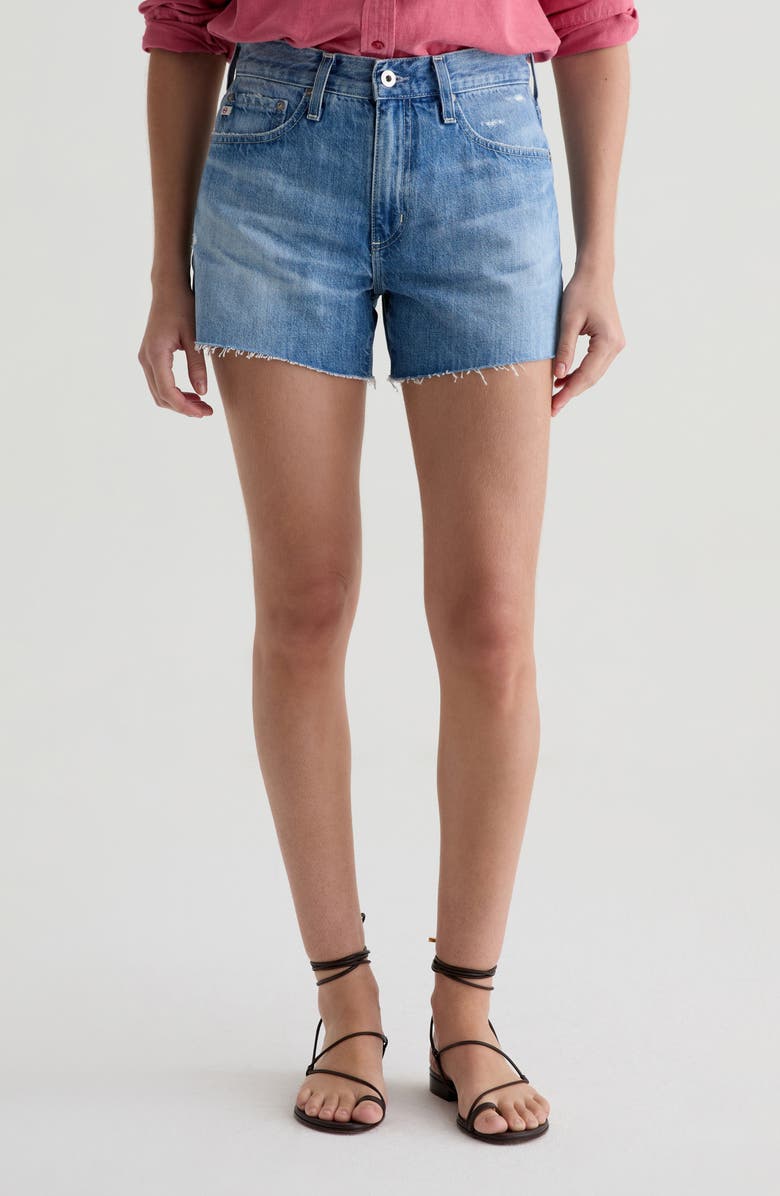 AG Halle Cutoff Denim Shorts, Main, color, 17 Years Divergent