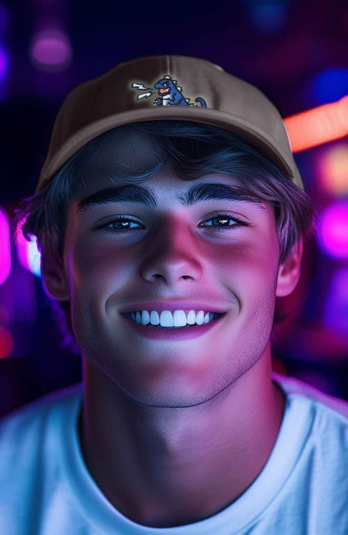 Dalix Big Lizard Cap In Beige
