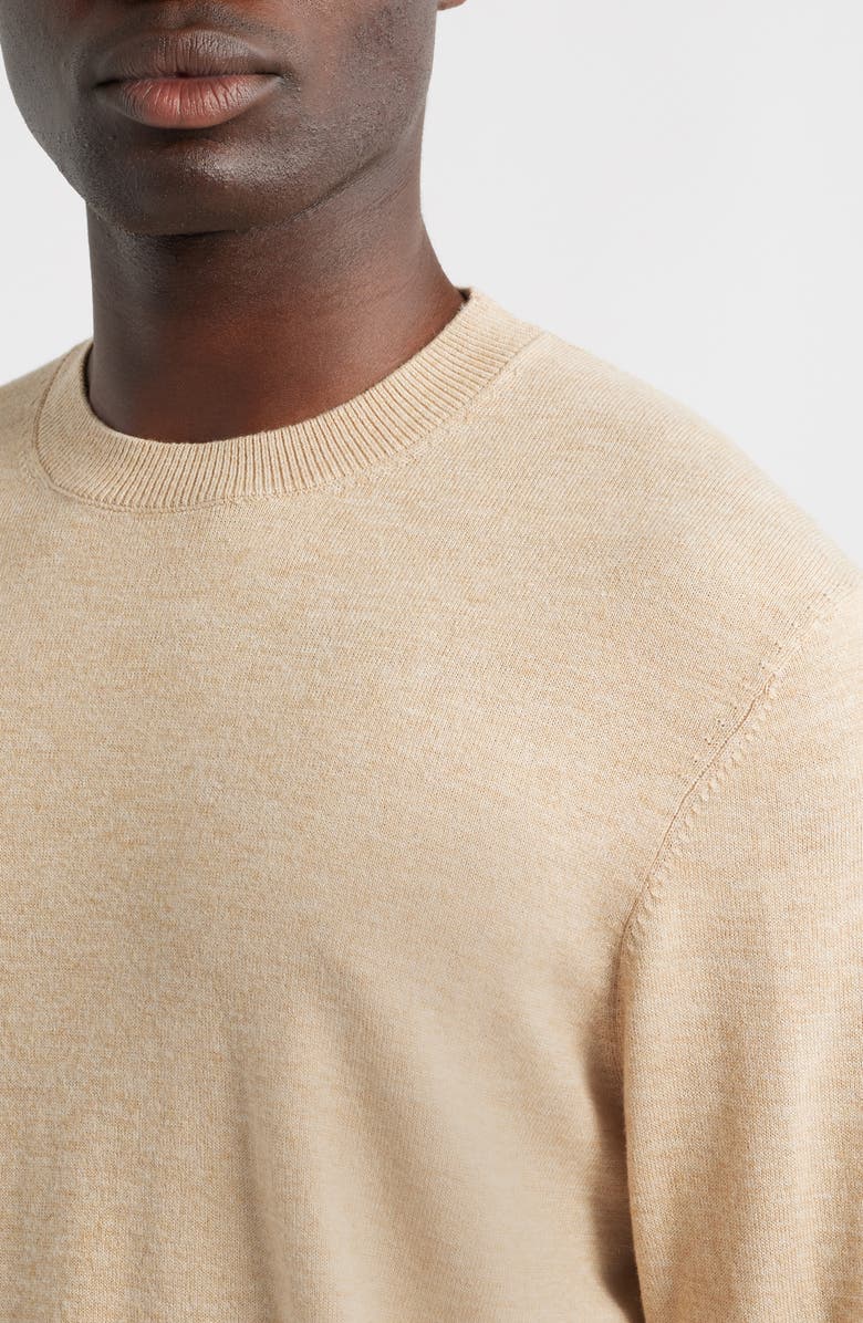 Mizzen+Main Heritage Crewneck Sweater, Alternate, color, Khaki Heather