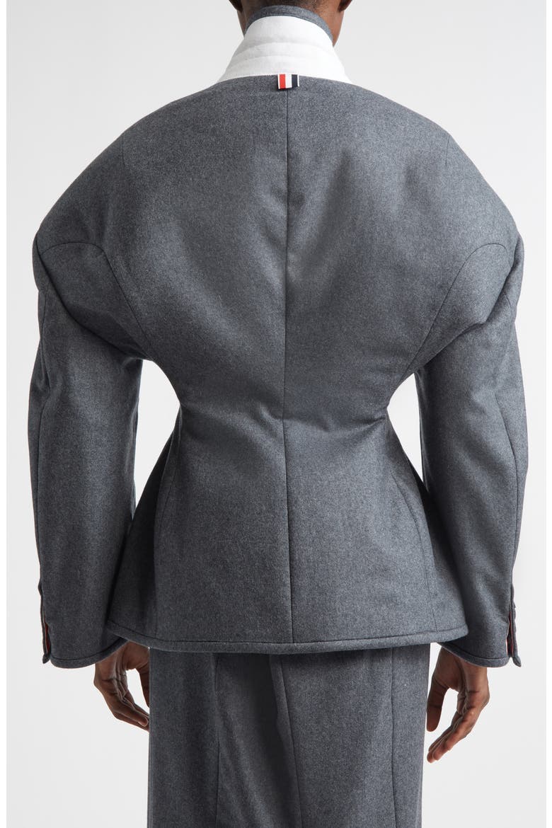 Nipped Waist Coat, Alternate, color, DARK GREY
