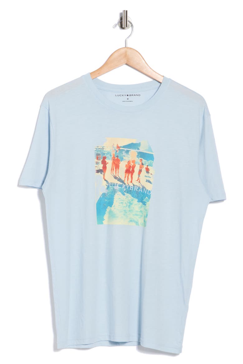 Swimming Pool Graphic T-Shirt, Alternate, color, CELESTIAL BLUE