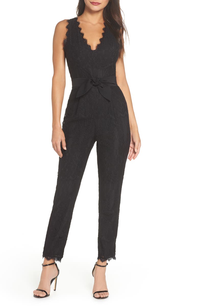 Harlyn Scallop Trim Lace Jumpsuit, Main, color, 