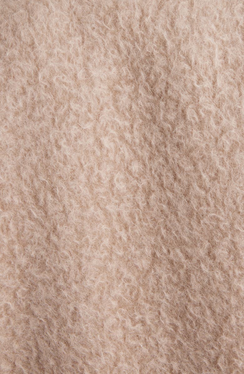 Givenchy Alpaca Blend & Leather Varsity Jacket, Alternate, color, 