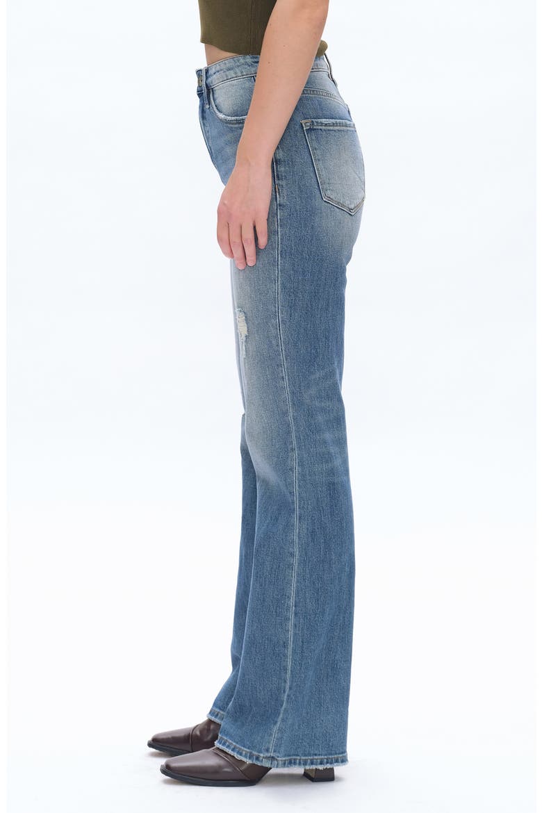 High Waist Bootcut Jeans, Alternate, color, RETRO
